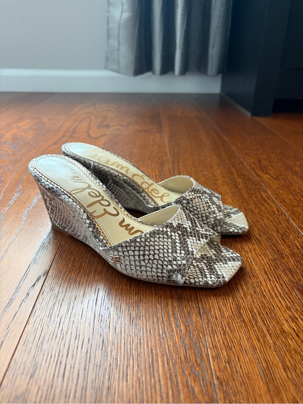 Sam Edelman snake print wedge